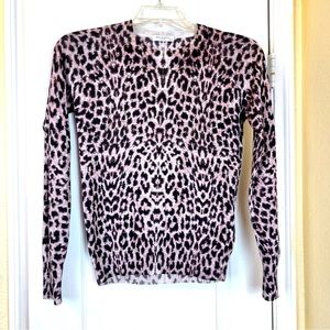 Equipment Leopard Spot Cashmere Sweater 
Size S
